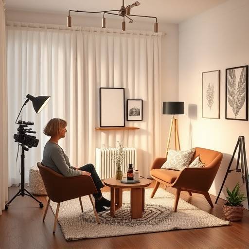 Interiør af Stjerne Interview Studio