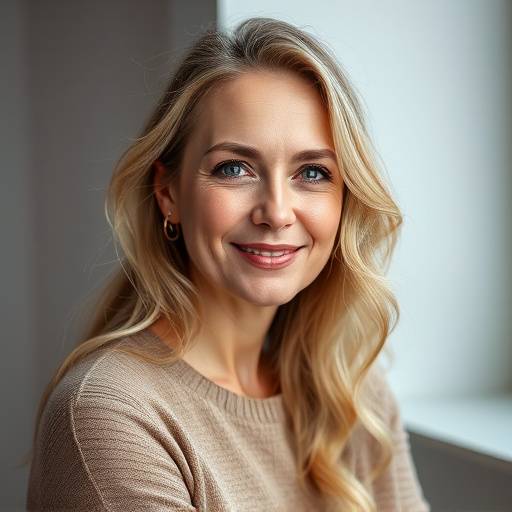 Portræt af Astrid Holm, grundlægger af Stjerne Interview Studio.